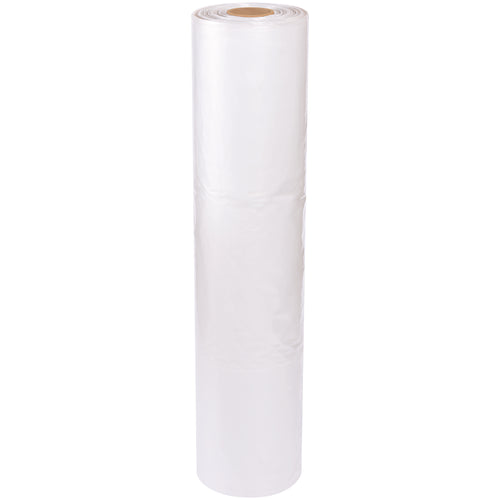 Professional-grade 2 mil clear pallet covers protect large pallets, equipment, and cartons from moisture, dust, and contamination. Pre-cut and perforated on rolls for fast deployment. This 40x24x72