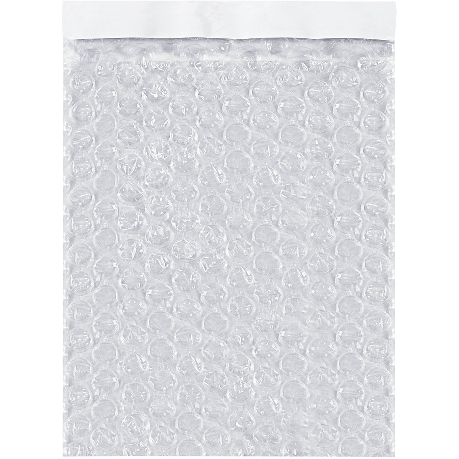 Skip the tape gun. Our 15x15 self-seal bubble pouches feature a 1" peel-and-seal closure and 3/16" high-slip bubble for instant shock protection on fragile shipments. Clear polyethylene construction with 150 pouches per case‚the fastest way to pack e-commerce orders.