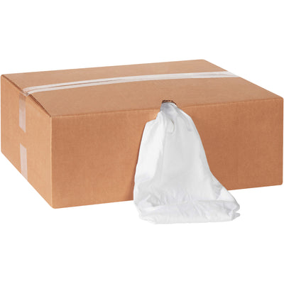 Get superior absorbency and durability with our 10 lb. box of sanitized white T-shirt rags–perfect for industrial cleaning, maintenance, and janitorial operations. Made from a soft cotton/polyester blend, this case of 70 wipers offers exceptional value and convenience with easy dispensing. Reduce waste and cleaning costs while maintaining compliance with reclaimed, pre-sanitized material.
