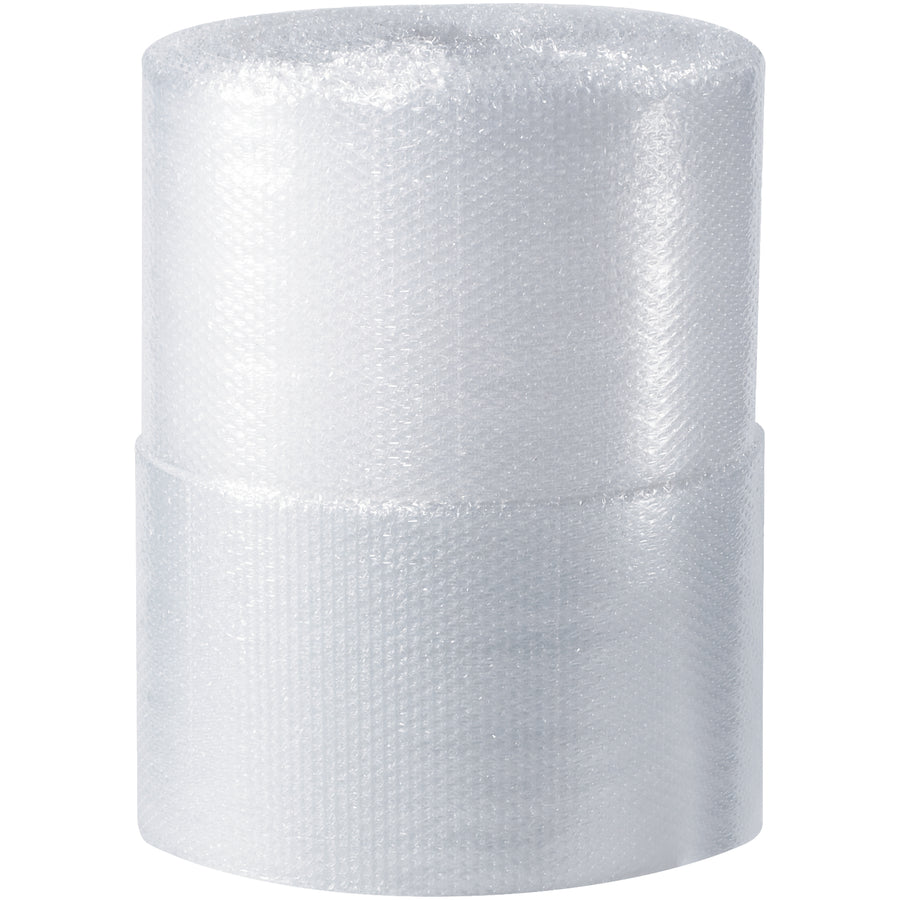 Two 300-foot rolls of 3/16" bubble wrap deliver superior shock and vibration protection for e-commerce shippers and fragile goods packers. UPS-eligible parcel-ready dimensions (24" width) maximize coverage per roll while fitting standard shipping boxes. Clear polyethylene construction provides cushioning and void-fill in one versatile solution.