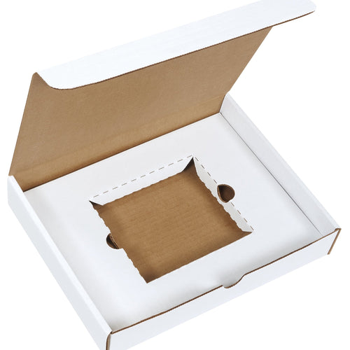 11 1/8 x 8 3/4 x 2 in White Corrugated CD Literature Mailers 50/Bundle CDLM1182 - alias listing