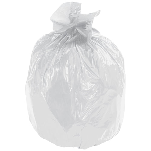 Heavy-duty clear trash liners engineered for facilities maintenance and janitorial operations. 46