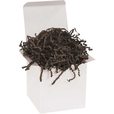 Professional-grade chocolate crinkle paper delivers reliable cushioning and visual appeal in a convenient 10 lb case. The distinctive zigzag texture adds color and protection to gift packaging, retail displays, and void fill applications. Cost-effective wrapping solution for high-volume industrial packaging needs.