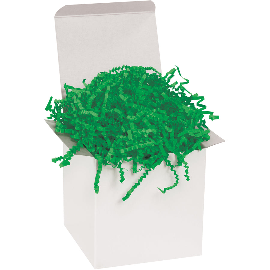 Cost-effective void fill solution that protects products while reducing shipping damage. This 10 lb case of green crinkle paper delivers professional cushioning for boxes, baskets, and gift packaging. Biodegradable material meets sustainability standards while maintaining durability.