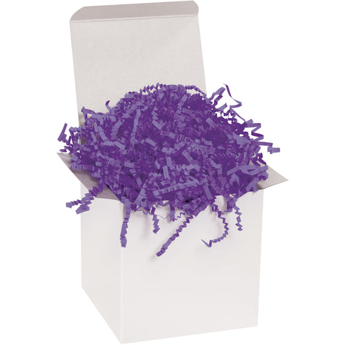 Professional-grade purple crinkle paper void fill delivers vibrant color and superior cushioning in one 10 lb case. Ideal for gift boxes, baskets, and retail packaging that demands both protection and visual appeal. Cost-effective padding solution that reduces void fill costs without compromising durability.