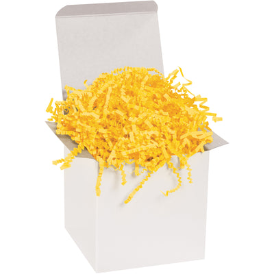 Premium yellow crinkle paper delivers reliable void fill and product protection for industrial shipping. This 10 lb case of durable packing paper features distinctive zigzag strips that cushion fragile items while adding visual appeal. Ideal for e-commerce fulfillment, gift packaging, and cost-conscious logistics operations.