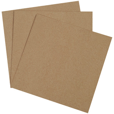 Kraft chipboard pads 12x12" engineered to protect your packages during shipping and handling. Made from sturdy .022 point recycled fibreboard, these envelope stiffeners prevent damage from box cutters and knives while keeping costs down. Order by the case of 625 pads.