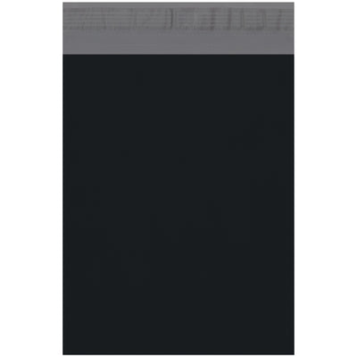 10x13 Black Poly Mailers 2.5 Mil Self-Seal, Case of 100