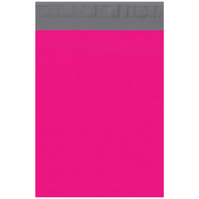 10x13 Pink Self-Seal Poly Mailers 2.5 Mil - Puncture Resistant, Case of 100