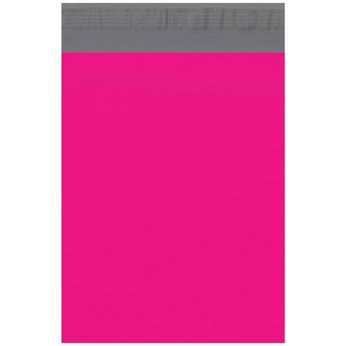 10x13 Pink Self-Seal Poly Mailers 2.5 Mil - Puncture Resistant, Case of 100