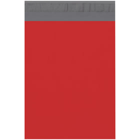 10x13 Red Poly Mailers 2.5 Mil Self-Seal Waterproof - Case of 100