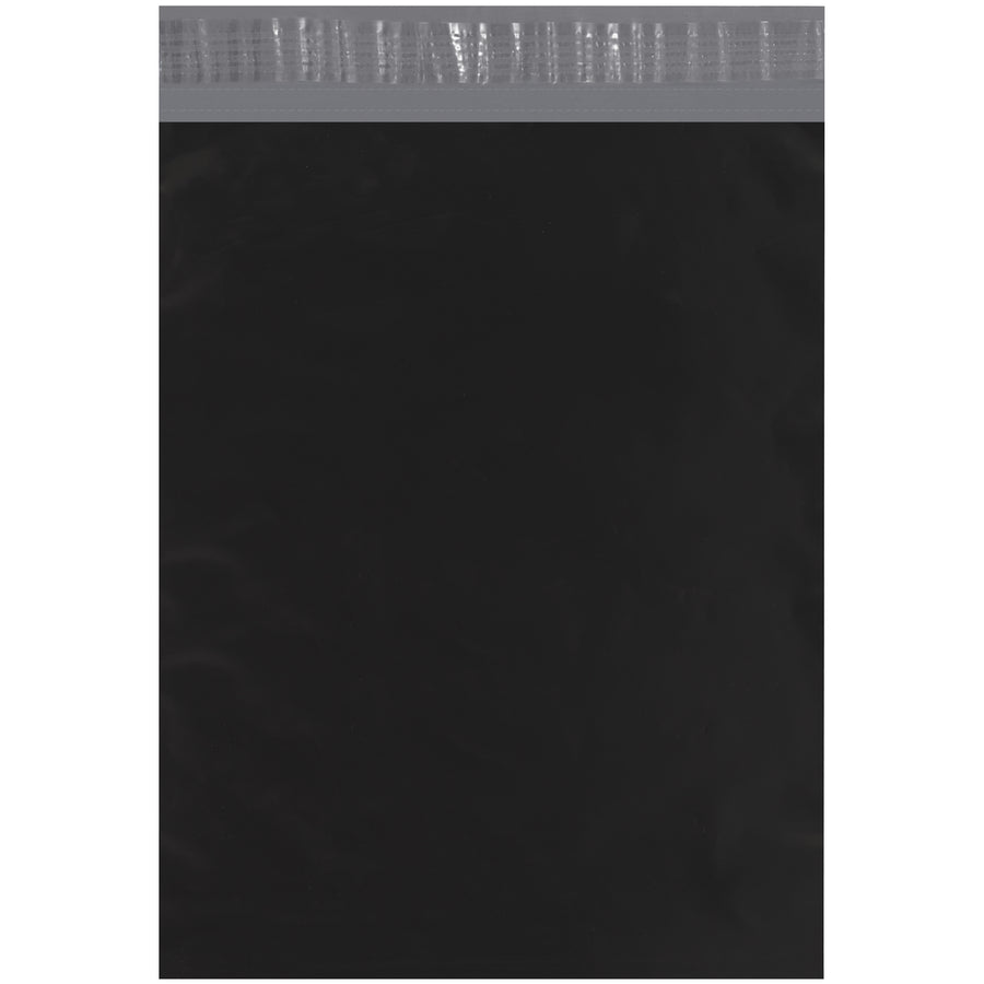 Professional 12x15.5" black poly mailers with self-seal closure protect your products in transit. These 2.5 mil polyethylene envelopes offer puncture, water, tear, and tamper resistance with high-strength seams that stay sealed even when overpacked. Includes 100 mailers per case‚ideal for branded shipping at scale.