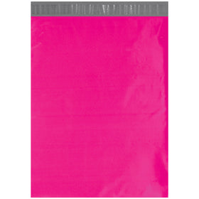 Stand out with vibrant pink self-seal poly mailers that protect products and impress customers. Each 14.5x19" mailer features 2.5 mil polyethylene construction with puncture, water, and tear resistance. Ships as a case of 100 ready to use.