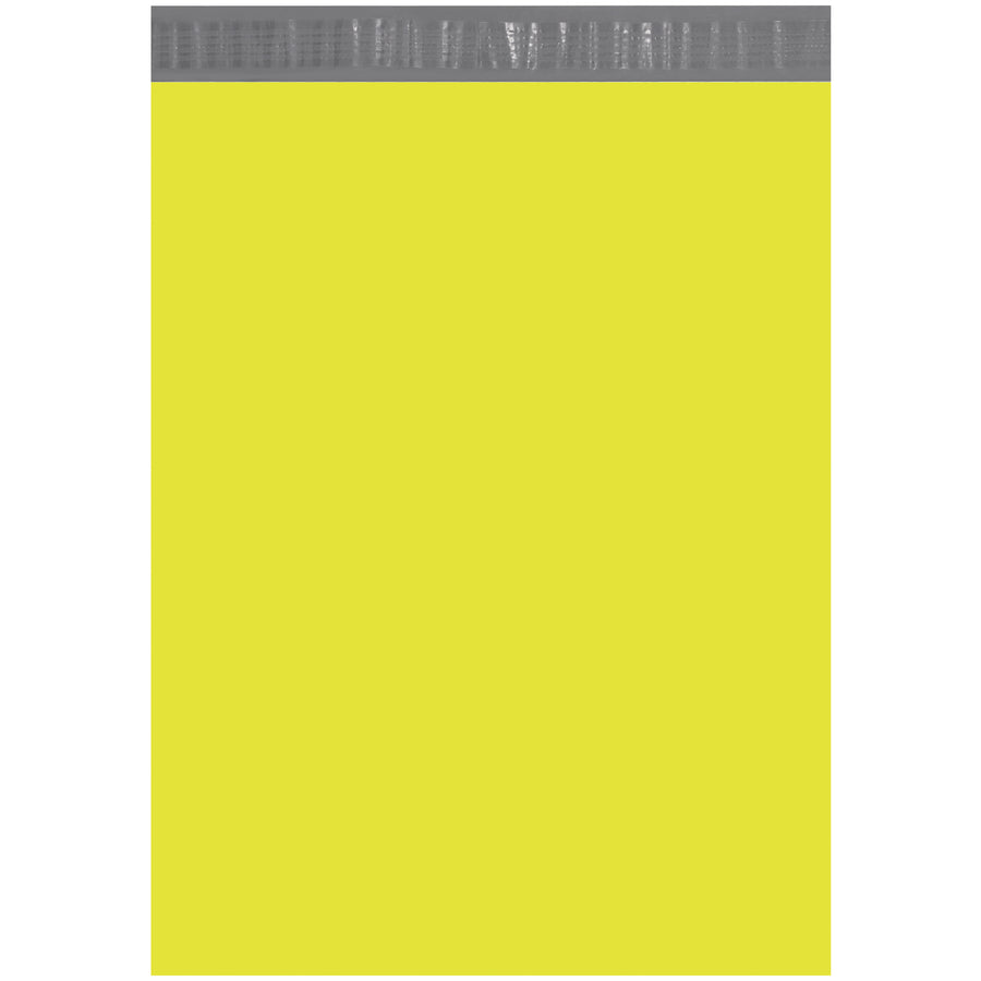 Professional-grade 14.5x19" yellow poly mailers with reliable self-seal closure and 2.5 mil puncture-resistant polyethylene construction. Waterproof, tamper-proof, and tear-resistant design protects products in transit. Sold by the case of 100 units.