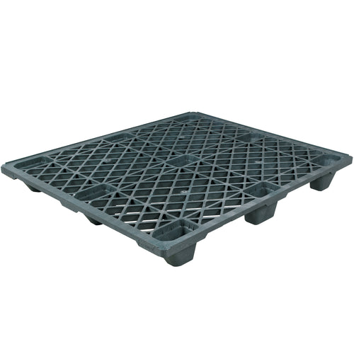 The 48" x 40" x 5.1" economy plastic pallet delivers proven durability for air cargo, export, and one-way shipments at unbeatable cost efficiency. Four-way forklift and pallet jack access ensures seamless warehouse operations, while the nestable design stacks 45 pallets in just 6 feet–maximizing storage space and reducing logistics costs. Black virgin plastic resists insects, bacteria, and fungi for reliable, compliant shipping every time.