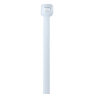 Heavy-duty 14" natural nylon cable ties deliver permanent, secure hold without loosening‚ideal for shipping, bundling, and electronics applications. 50# nylon construction rated for industrial use. Case of 1,000 ties ensures cost-efficient, high-volume operations.