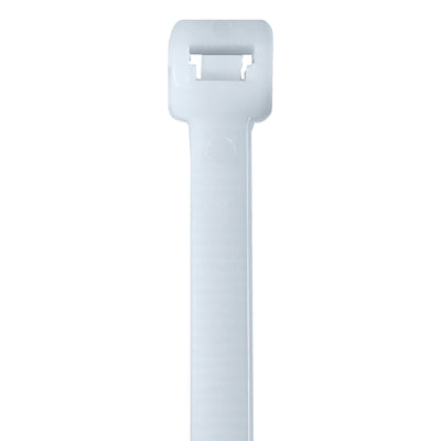 Heavy-duty 16" natural nylon cable ties deliver permanent hold that won't slip or loosen during shipping and handling. Made from 6.6 nylon with 120# tensile strength for reliable bundling and cable management. Sold in cases of 100 ties‚the cost-effective solution for industrial packaging and logistics operations.