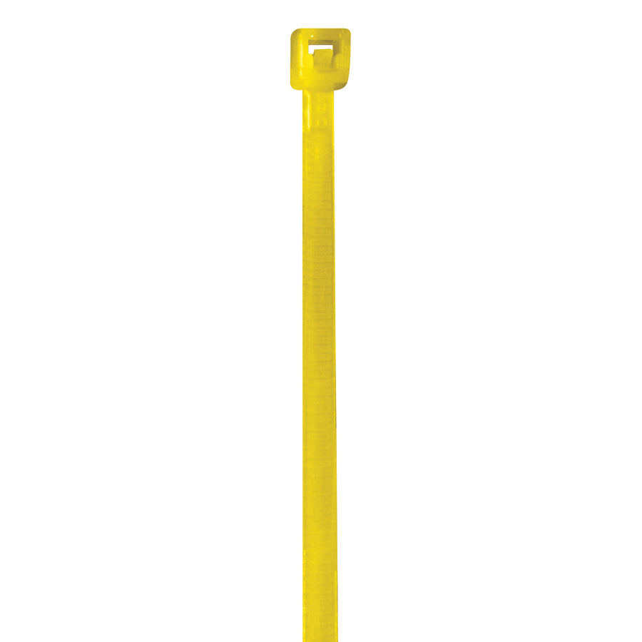 Industrial-grade 4" yellow cable ties deliver lock-tight security that won't move or loosen during shipping and storage. Made from durable 18 lb. nylon with a secure grip design. Sold in bulk cases of 1,000 ties–the cost-efficient solution for high-volume packaging operations.