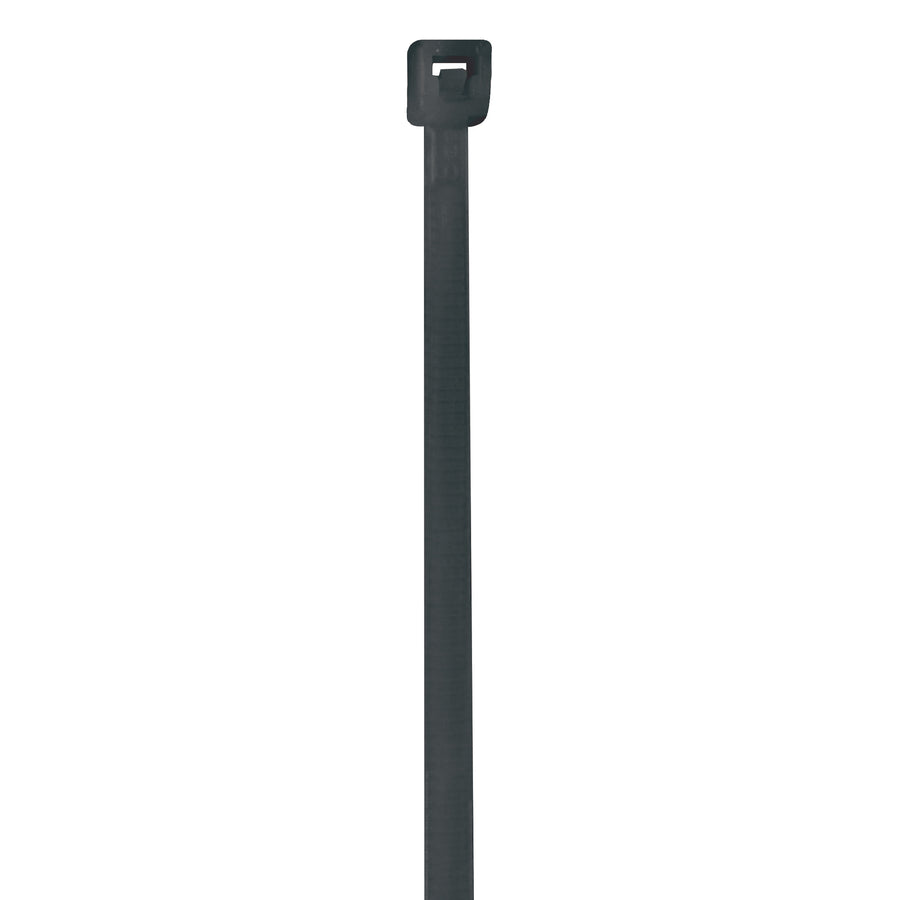 Lock-tight 4" gray cable ties engineered to stay secure under tension and vibration. Made from 18 lb. nylon material for durable bundling, wrapping, and shipping applications. Sold by the case–1000 ties per order for maximum efficiency and cost savings.