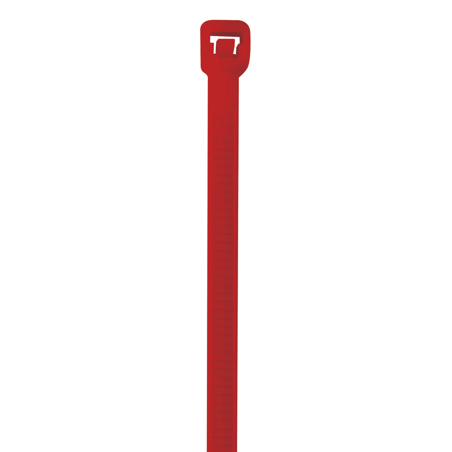 Industrial-grade 8" red cable ties with proven lock-tight design that won't move or loosen under stress. Made from durable 40lb nylon for reliable bundling, wrapping, and shipping applications. Bulk case of 1000 ties provides cost-efficient packaging solutions for high-volume operations.