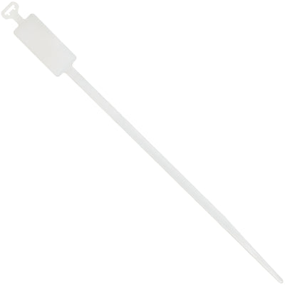 Write directly on these 7" natural cable ties for instant item identification and tamper-evident bundling. 50 lb tensile strength nylon construction with self-locking seal. Case of 1000 ties delivers reliable, cost-effective packaging solutions for warehouses, logistics, and storage operations.