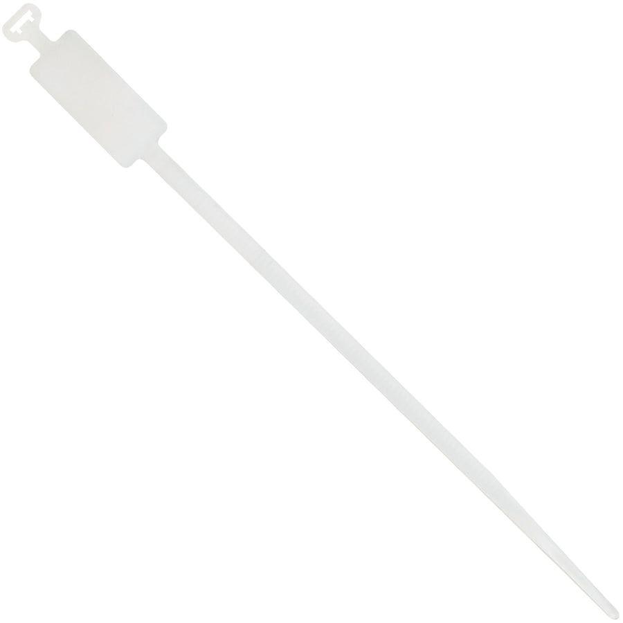 Write directly on these 7" natural cable ties for instant item identification and tamper-evident bundling. 50 lb tensile strength nylon construction with self-locking seal. Case of 1000 ties delivers reliable, cost-effective packaging solutions for warehouses, logistics, and storage operations.