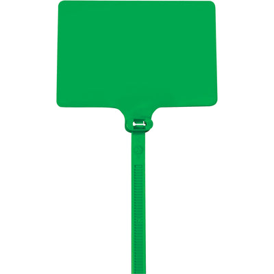 Color-code and label equipment instantly with our 6" green identification cable ties. Featuring a large 2x3" write-on area and 120lb nylon construction, these self-locking ties are tamper-evident and built for industrial durability. Case of 100 ties.
