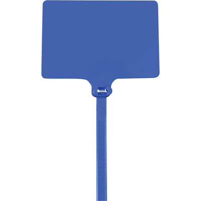 6" Blue Identification Cable Ties 120 lb. Nylon - Case of 100