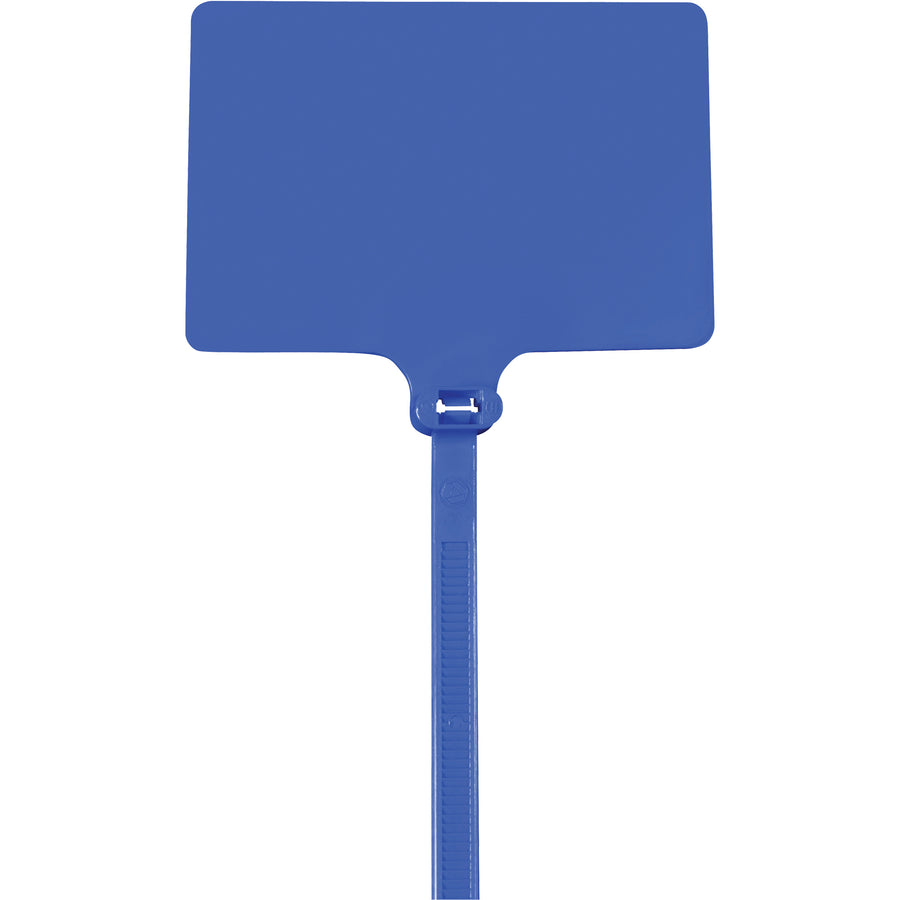 6" Blue Identification Cable Ties 120 lb. Nylon - Case of 100