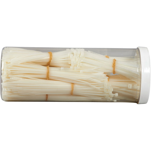 Complete assorted cable tie kit containing 1000 nylon ties in three proven sizes‚400 x 5.5