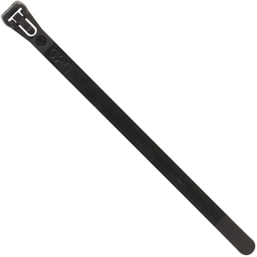 Press-to-release 8" black nylon cable ties eliminate waste and reduce packaging costs. Each tie holds 50lb with a simple tab-release mechanism for instant reusability. Ideal for frequently modified shipments–get a full case of 1000 ready to ship today.