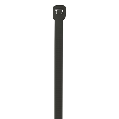 Industrial-grade 11" black UV cable ties deliver permanent, secure fastening for outdoor and extended-exposure applications. Made from 40 lb. UV-stabilized nylon to resist degradation from sunlight and weather. Each case contains 500 ties‚the cost-effective bundling solution for cables, wires, and cord management in demanding environments.
