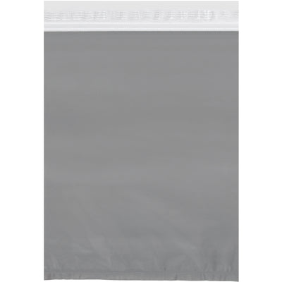 Display-ready 14x17" clear view poly mailers with professional opaque back for addresses. Self-seal closure with double perforations for quick, secure sealing. 2.5 mil tear-resistant polyethylene protects contents in 100-count cases.
