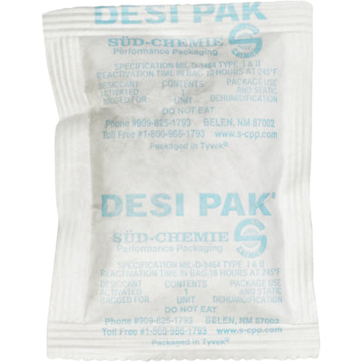 Protect sensitive products from moisture and corrosion damage with these 3" x 4" Tyvek¬Æ clay desiccants. Each case contains 300 bags of activated clay that absorb moisture at 20-80% relative humidity, ideal for pharmaceuticals, electronics, food, and diagnostics during storage and transport.