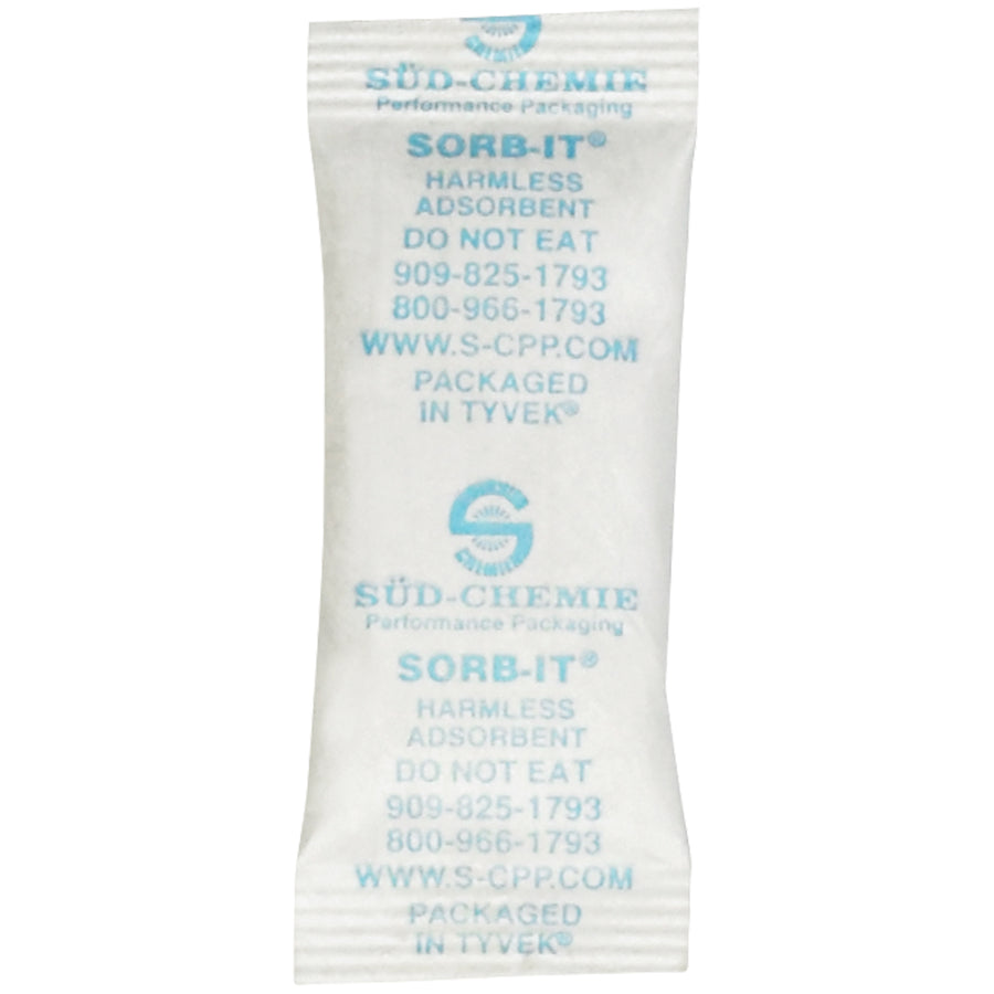 7/8 x 2 1/8" Silica Gel Packets - Moisture Protection Desiccants, 3000/Case