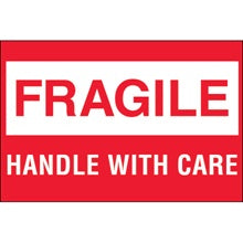 2x3 Fragile Handle With Care 500/Roll