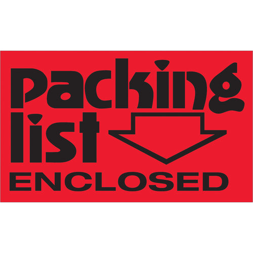 High-visibility fluorescent red shipping labels that command attention in any warehouse or logistics operation. These 3x5
