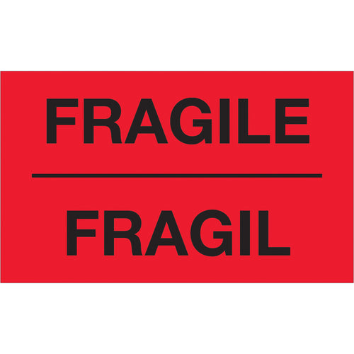 Fluorescent red bilingual 