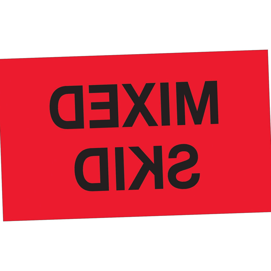 3x5 Fluorescent Red Special Handling Labels Semi-Gloss 500/Roll DL1113 - alias listing