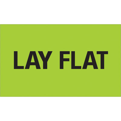 High-visibility 3x5" fluorescent green lay flat labels printed on semi-gloss coated paper for maximum durability and international recognition. Roll of 500 labels ensures consistent compliance with special handling requirements. Compatible with tabletop and wall-mount dispensers for streamlined warehouse operations.