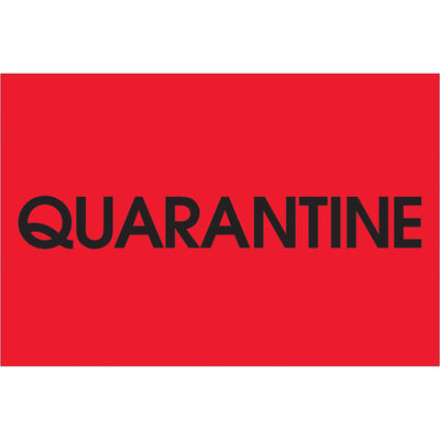 Instantly identify quarantined inventory with high-visibility fluorescent red labels. These 2" x 3" pre-printed quarantine labels are printed on durable high-gloss paper and come 500 per roll‚ideal for shipping coordinators and logistics teams managing special handling requirements. Compatible with popular tabletop and wall-mount dispensers for efficient warehouse deployment.