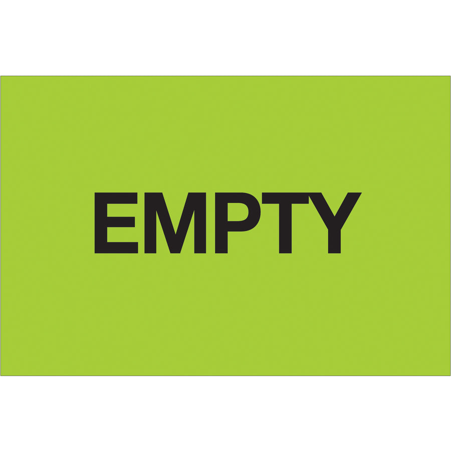 Maximize inventory visibility with bright fluorescent green pre-printed labels sized 2" x 3". Printed on high-gloss paper for durability in demanding warehouse environments. Each roll contains 500 labels–ready to deploy across your shipping and storage operations.