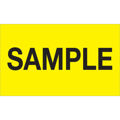 Maximize supply chain visibility with bright fluorescent yellow sample labels that stand out in high-volume warehousing environments. Pre-sized 3" x 5" format printed on durable semi-gloss coated paper for reliable adhesion and readability. Ships as roll of 500 labels‚compatible with tabletop and wall-mount dispensers for seamless production workflows.