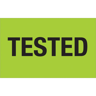 Maximize supply chain visibility with bright fluorescent green production labels in a convenient 1.25" x 2" format. Printed on durable semi-gloss coated paper and sold 500 labels per roll. Compatible with multiple tabletop and wall-mount dispensers for seamless warehouse integration.