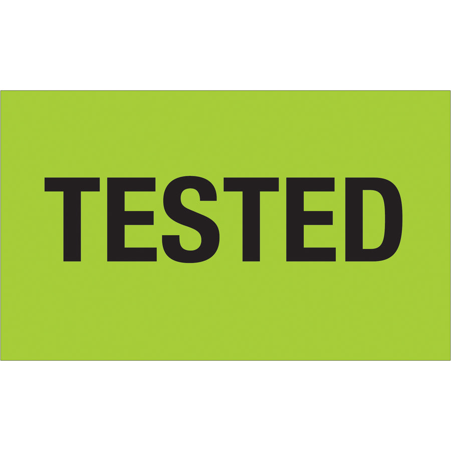 Maximize supply chain visibility with these 3" x 5" fluorescent green production labels. Printed on durable semi-gloss coated paper and sold in convenient 500-label rolls. Essential for shipping coordinators who need fast, reliable carton identification that meets compliance standards.