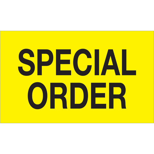 Maximize supply chain visibility with fluorescent yellow semi-gloss labels sized 3x5