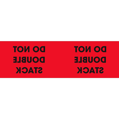 3x10 Fluorescent Red Do Not Double Stack Pallet Corner Labels 500/Roll DL1194 - alias listing