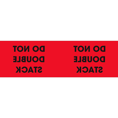 3x10 Fluorescent Red Do Not Double Stack Pallet Corner Labels 500/Roll DL1194 - alias listing