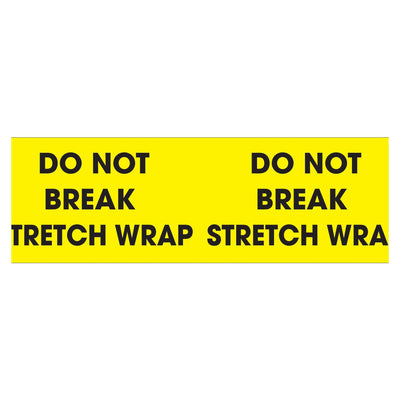 3x10 Fluorescent Yellow Do Not Break Pallet Corner Labels 500/Roll DL1196 - alias listing
