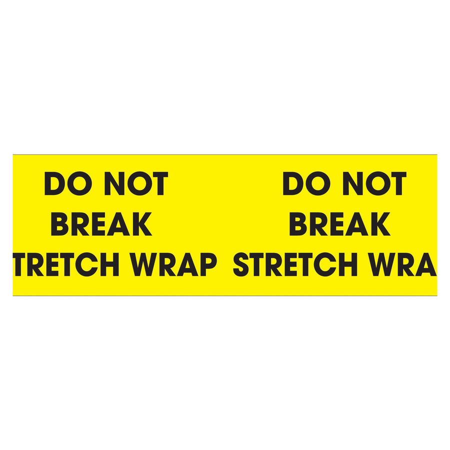 3x10 Fluorescent Yellow Do Not Break Pallet Corner Labels 500/Roll DL1196 - alias listing
